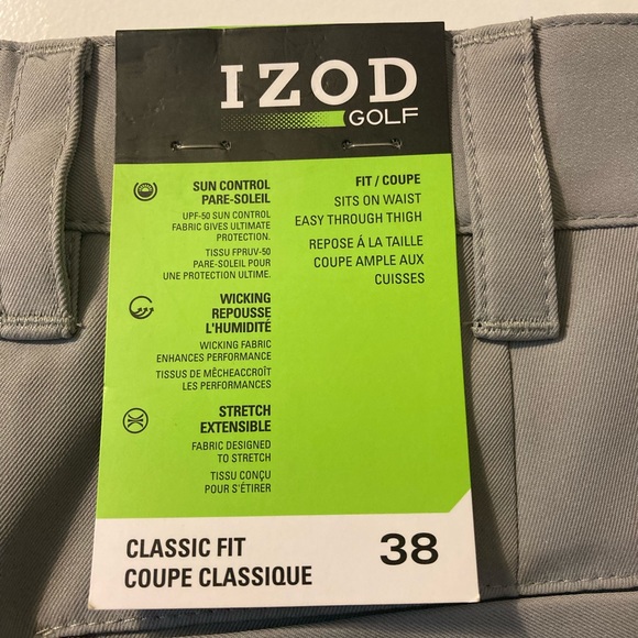 IZOD GOLF SHORTS, NWT Size 38 waist - Picture 4 of 4